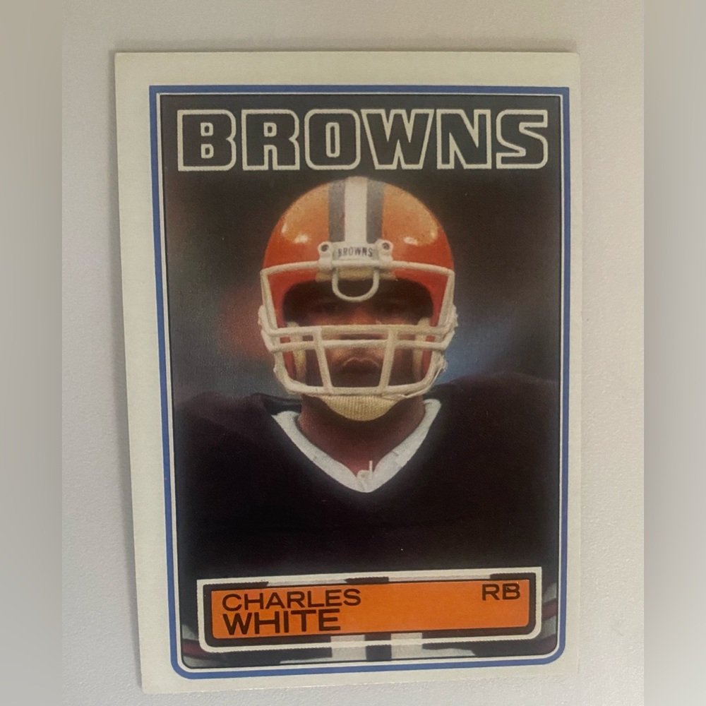Brand New 1983 Topps Charles White Football Card